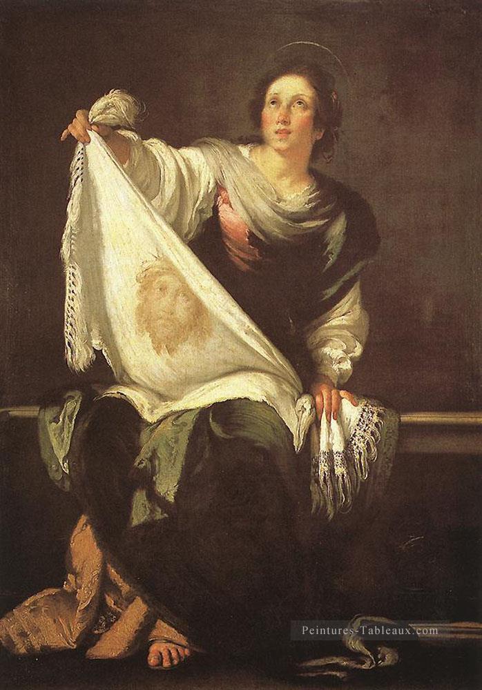 St Veronica italien Baroque Bernardo Strozzi Peintures à l'huile